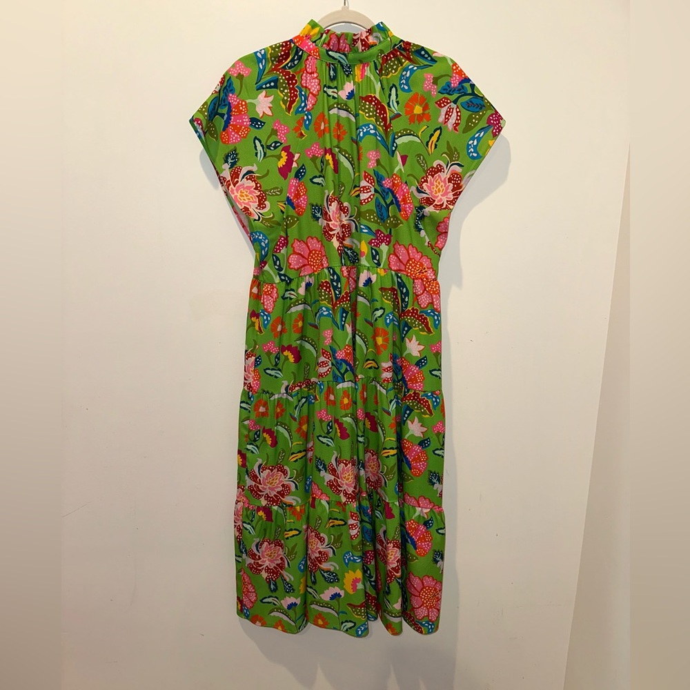 Crosby floral midi dress size large - Picture 3 of 4